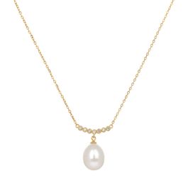 SS22 Gold Crescent Pearl Drop