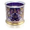 The EIIR insignia and flag design is on the side of this tankard. Surrounded with a purple, light blue and gold design thumbnail