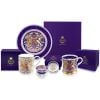 The longest reigning monarch collection including mug, tankard, pillbox and plate. The shot includes purple presentation boxes. thumbnail