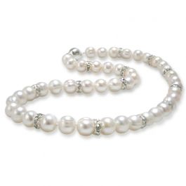 Buy Buckingham Palace Pearl Crystal Necklace | Official Royal Gifts