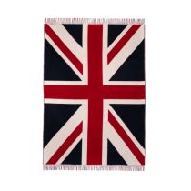 Open union jack blanket with fringing