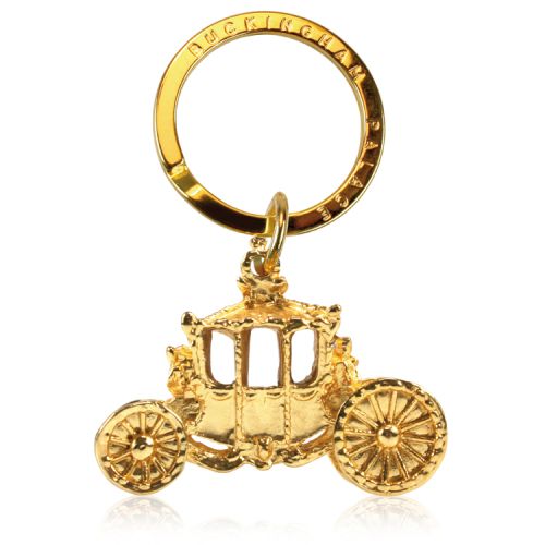 Buckingham Palace Gold State Coach Keyring