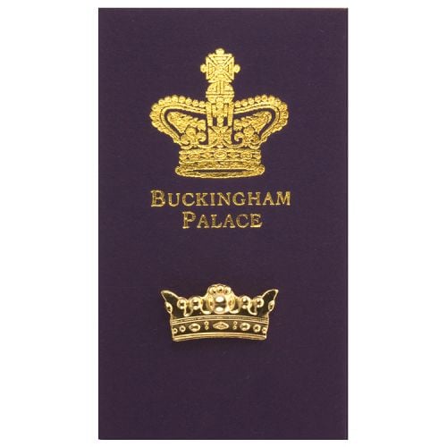 Buckingham Palace Gold Crown Pin Badge