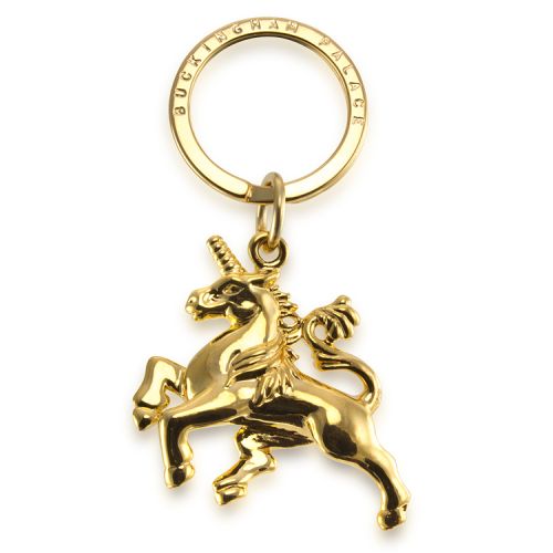Buckingham Palace Gold Unicorn Keyring