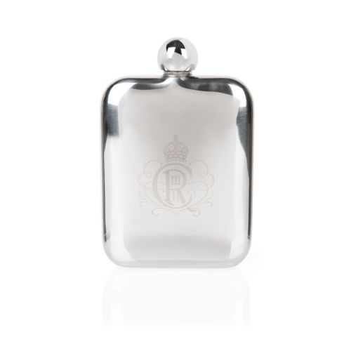 Stainless steel hipflask with CIIIR engraving