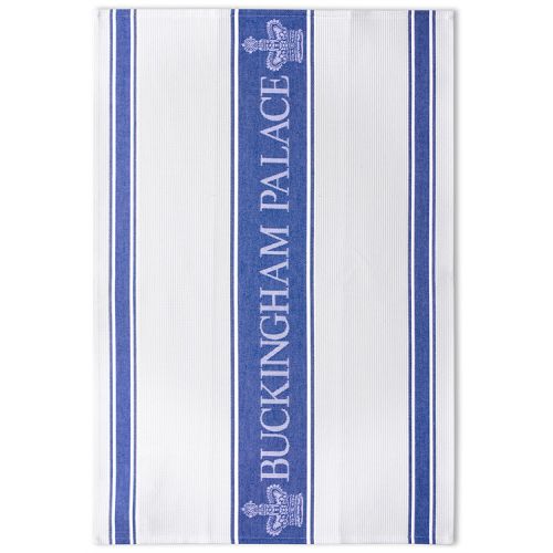 Buckingham Palace Blue Waffle Tea Towel