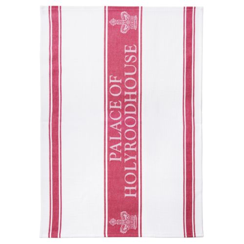 Holyrood Palace Red Waffle Tea Towel