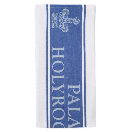 Holyrood Palace Blue Waffle Tea Towel
