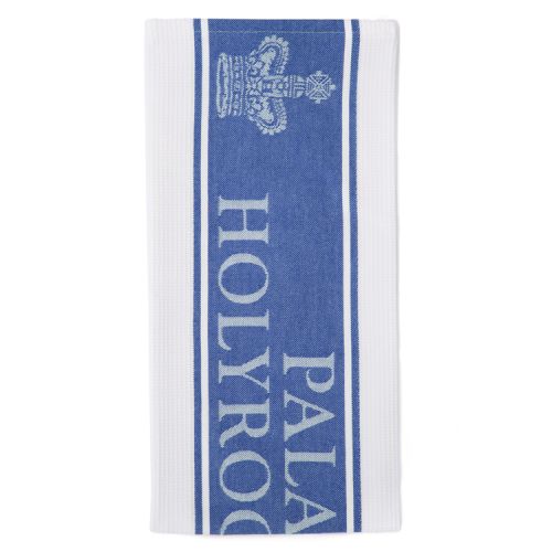 Palace Of Holyroodhouse Blue Waffle Tea Towel