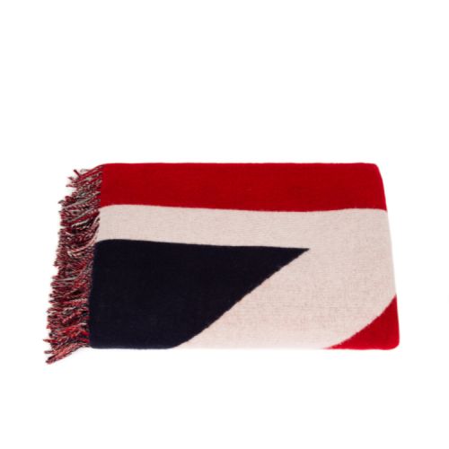 Open union jack blanket with fringing