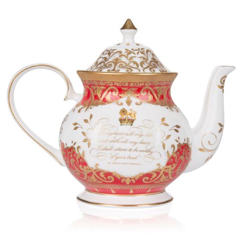 Buckingham Palace Coronation Commemorative Teapot 