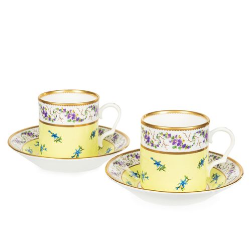 Special Edition Sèvres Yellow Coffee Cups