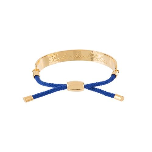 Halcyon Days for Buckingham Palace Blue Motif Friendship Bracelet
