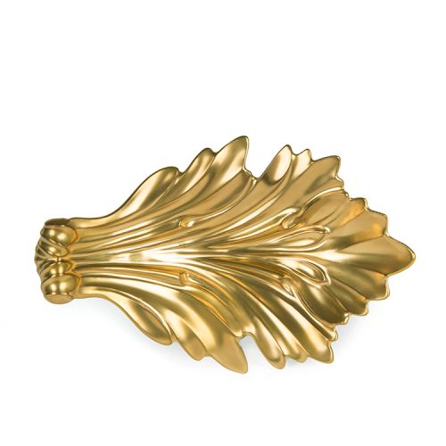 gold large acanthus dish 