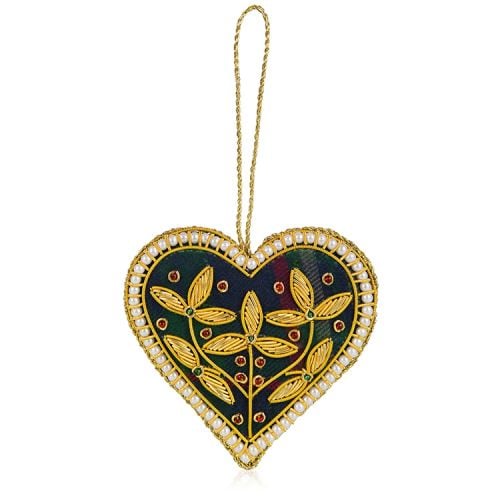 Palace Of Holyroodhouse Tartan Heart Decoration 