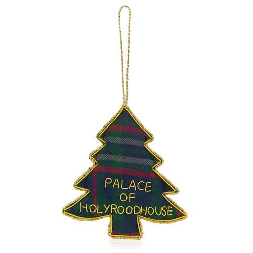 Palace Of Holyroodhouse Tartan Christmas Tree Decoration