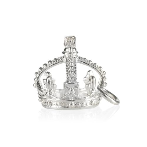 Silver Queen Victoria's Crown Charm