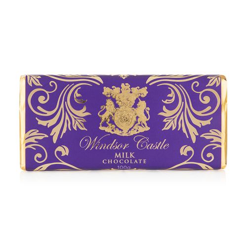 milk chocolate bar wrapped in purple and gold wrapper