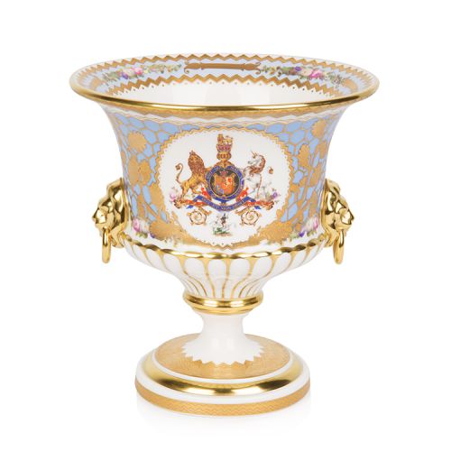Rockingham Lionhead Vase