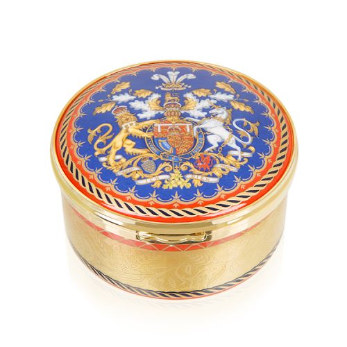 The Prince of Wales 70th Birthday Commemorative Round Hinged Box