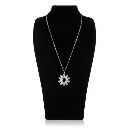 Decagon pendant on a silver chain