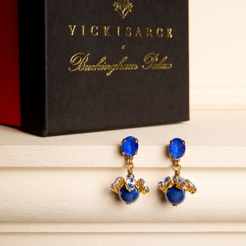 Vicki Sarge Blue Drop Earrings