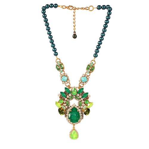 Vicki Sarge Large Green Necklace