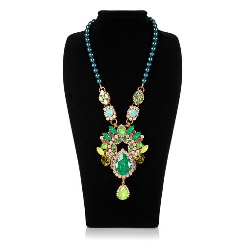 Vicki Sarge Large Green Necklace