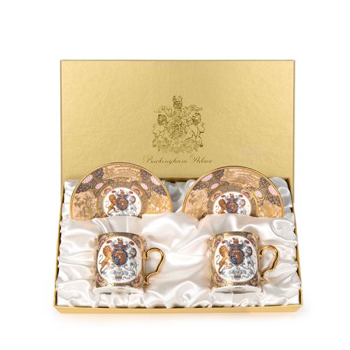Chinoiserie Two Cup and Saucer Set