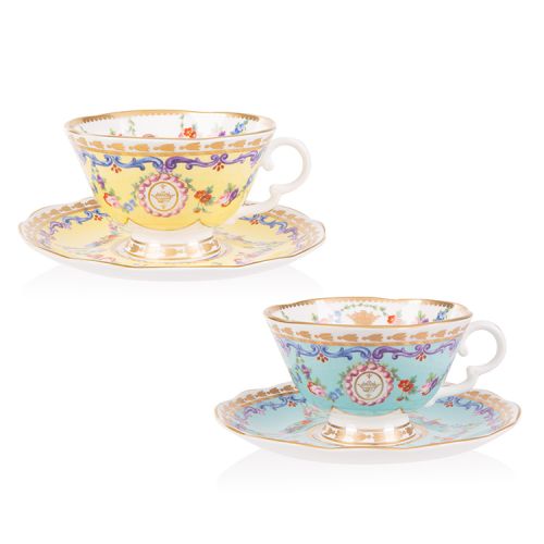 Sèvres Parrot Teacup and Saucer Set