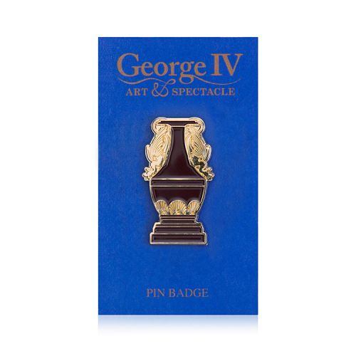 George IV Sèvres Red Vase Pin Badge