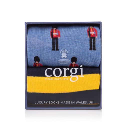 Corgi Socks Guardsman Gift Set