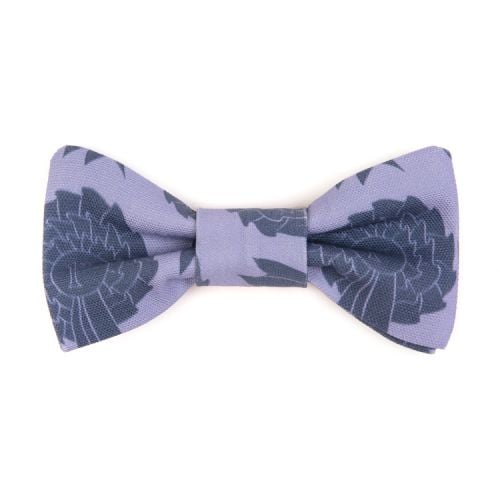 Bow tie made from blue rosette material