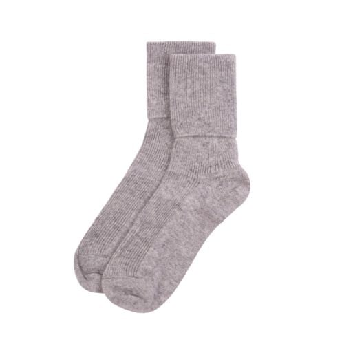 Silver cashmere socks 