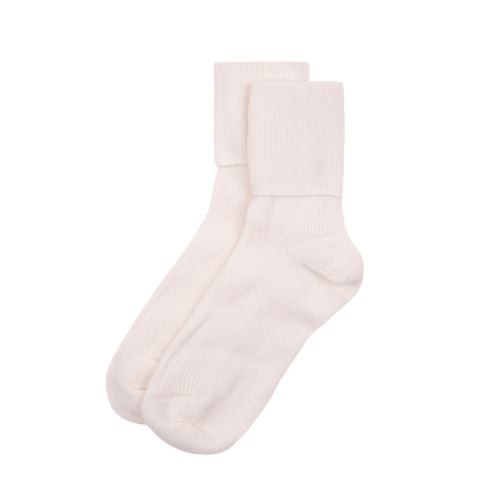 Ecru cashmere socks 