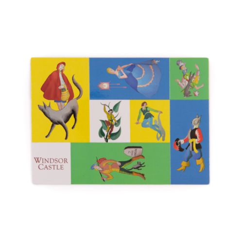 Eight magnets featuring illustrations of famous panto characters including Cinderella and Little Red Riding Hood