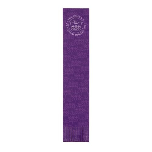 Purple bookmark featuring The Queen's Jubilee 2022 emblem
