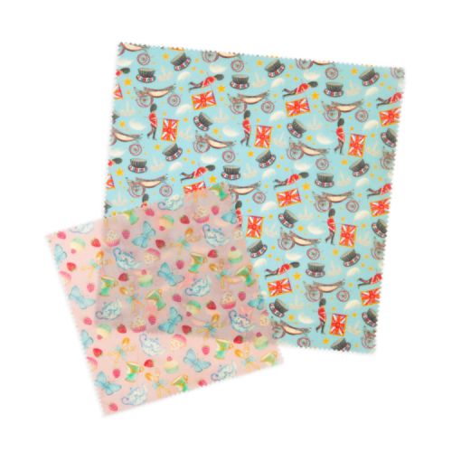Cardboard packet of beeswax wraps