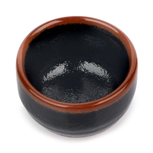 Black traditional sake cup