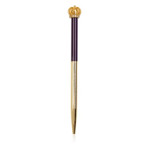 Gold and purple pen inscribed with 'Palace of Holyroodhouse'. Topped with a gold crown.