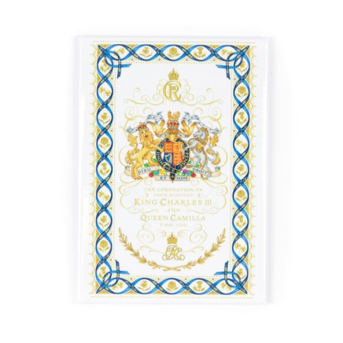 Front of magnet. With Royal coat of arms at the centre.