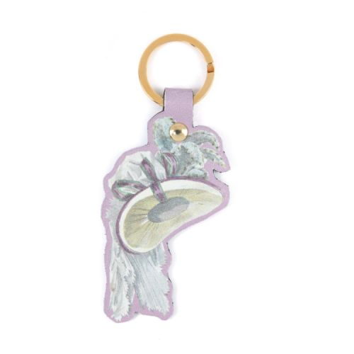 Purple keyring with Georgian hat illustration