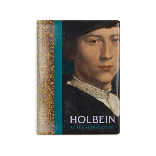 Holbein magnet of Derich Born with blue wording and blue decoration