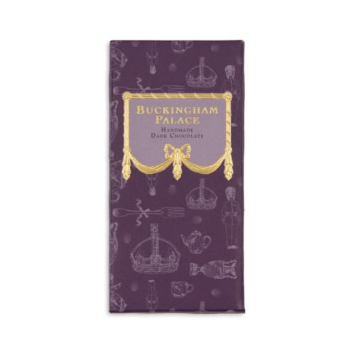 Purple sleeve with illustrations plus bar of chocolate