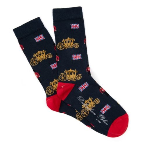 Children's Navy Corgi Socks