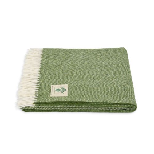 Blanket folded up from side. 