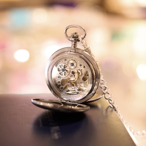 Detail of Chrome Livery Pocket Watch. 