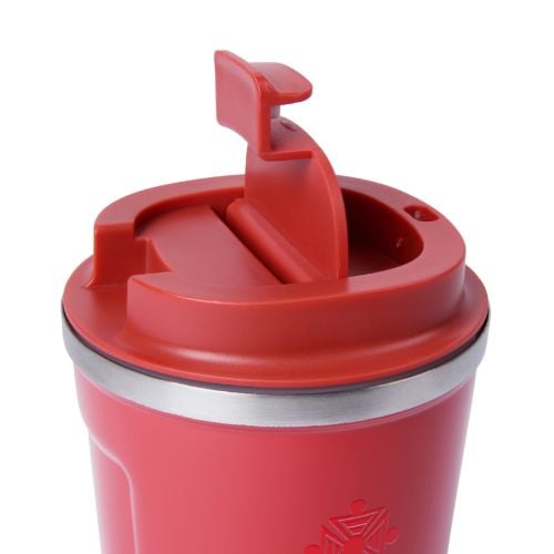 Buckingham Palace red metal reusable cup.