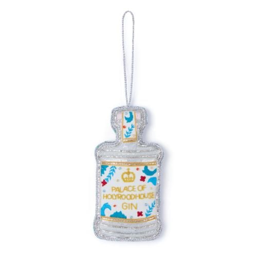 Palace of Holyroodhouse gin hanging decoration.