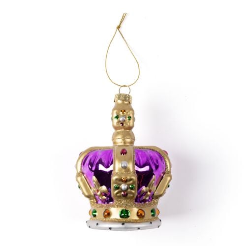 Royal Crown glass Christmas decoration. 